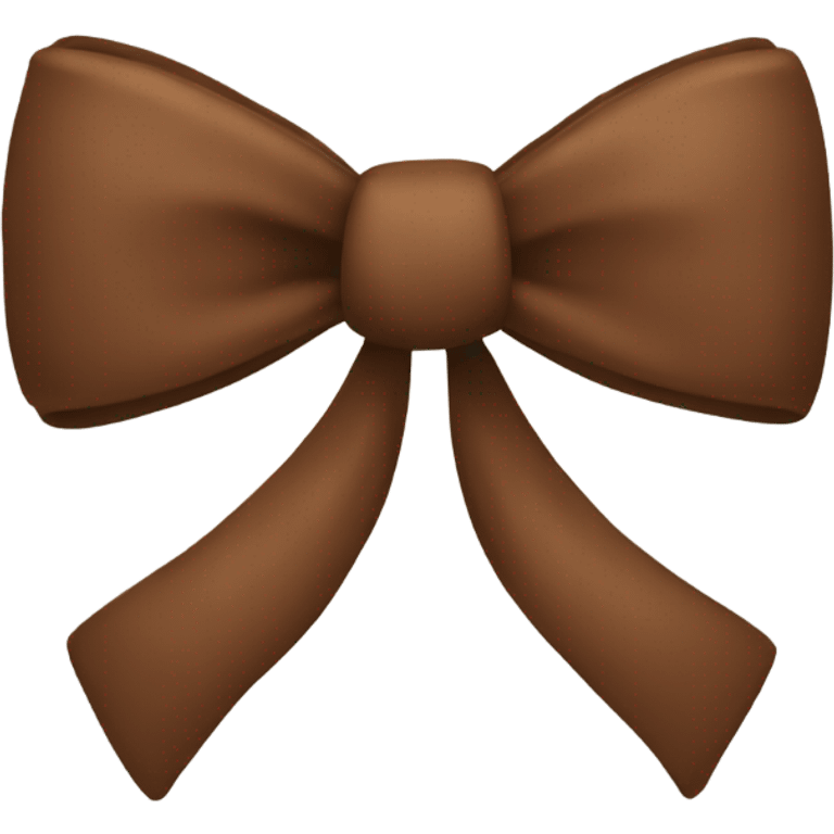 Brown bow emoji