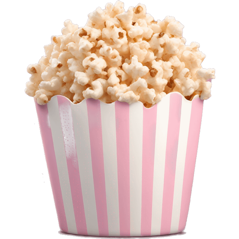 Light pink popcorn emoji