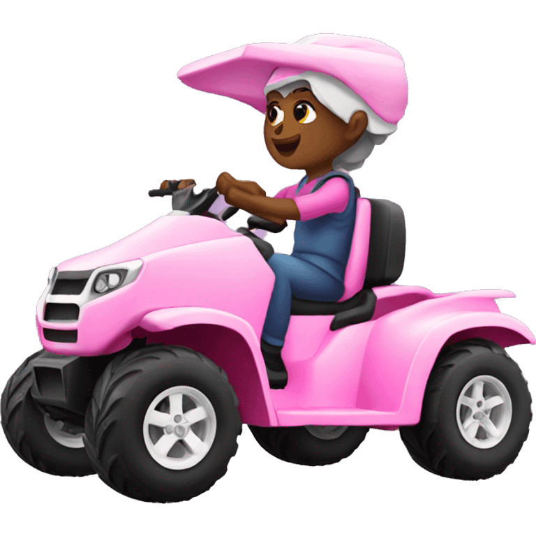 Pink Four wheeler emoji