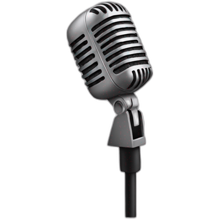 Shitty microphone emoji