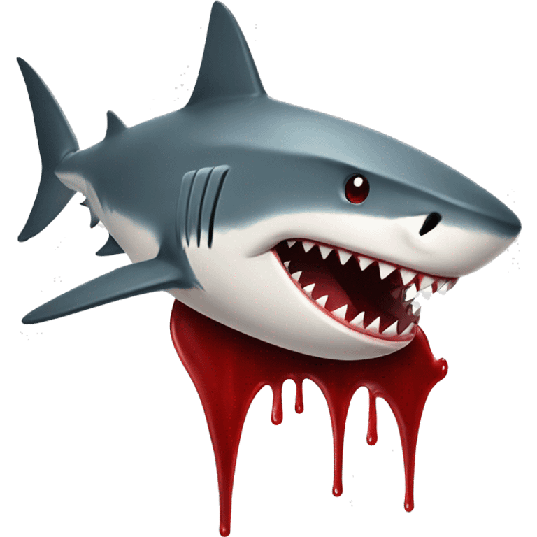 shark witj blood emoji