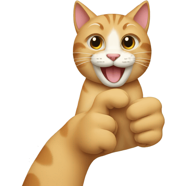 Cat thumbs up emoji