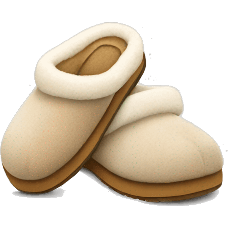 A pair of ugg slippers emoji