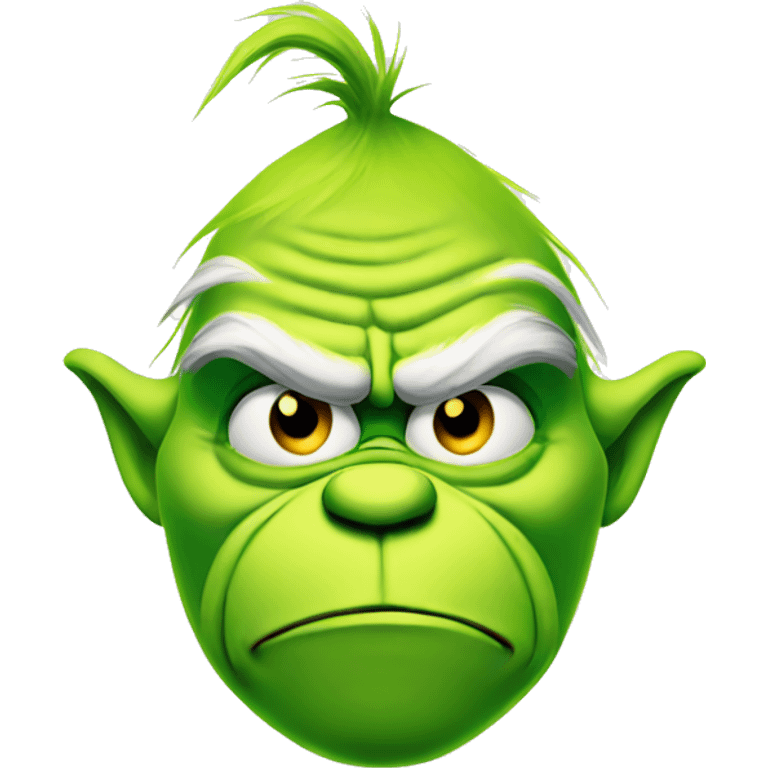 Grinch frowning emoji