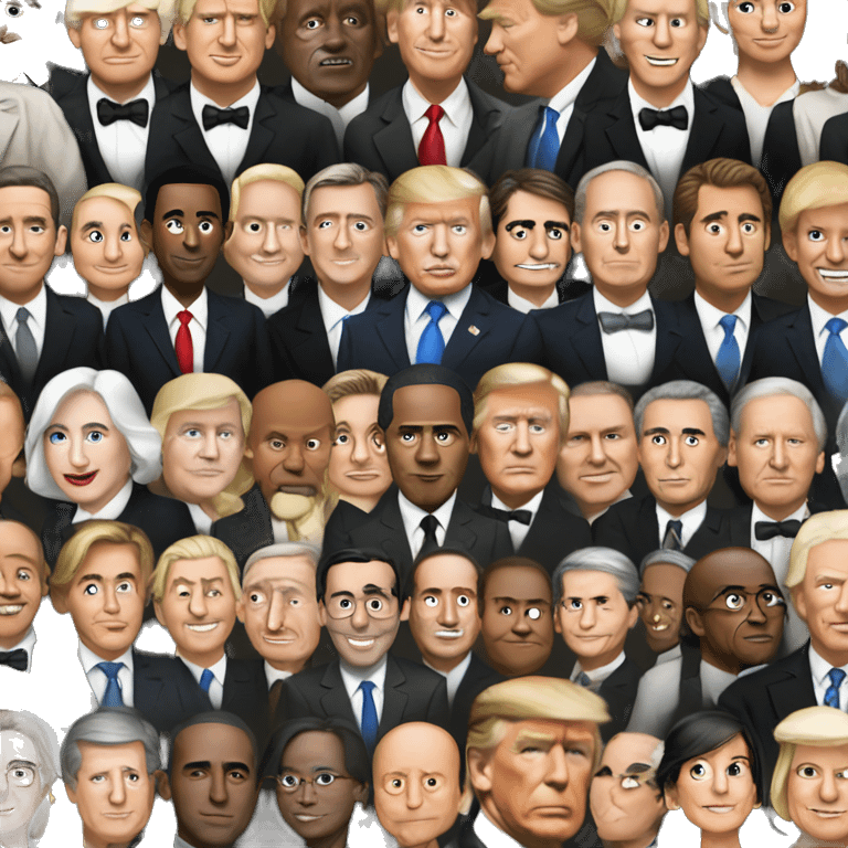 Canvas of all US presidents emoji