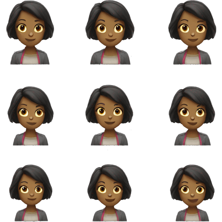 girl with short hair emoji