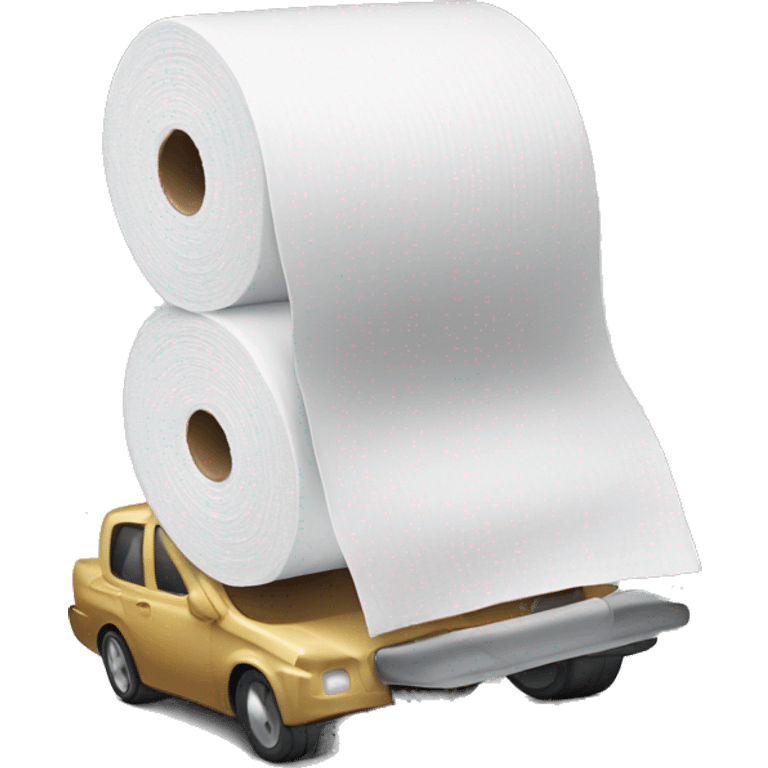 toilet paper car emoji