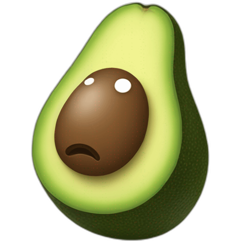 sad avocado emoji