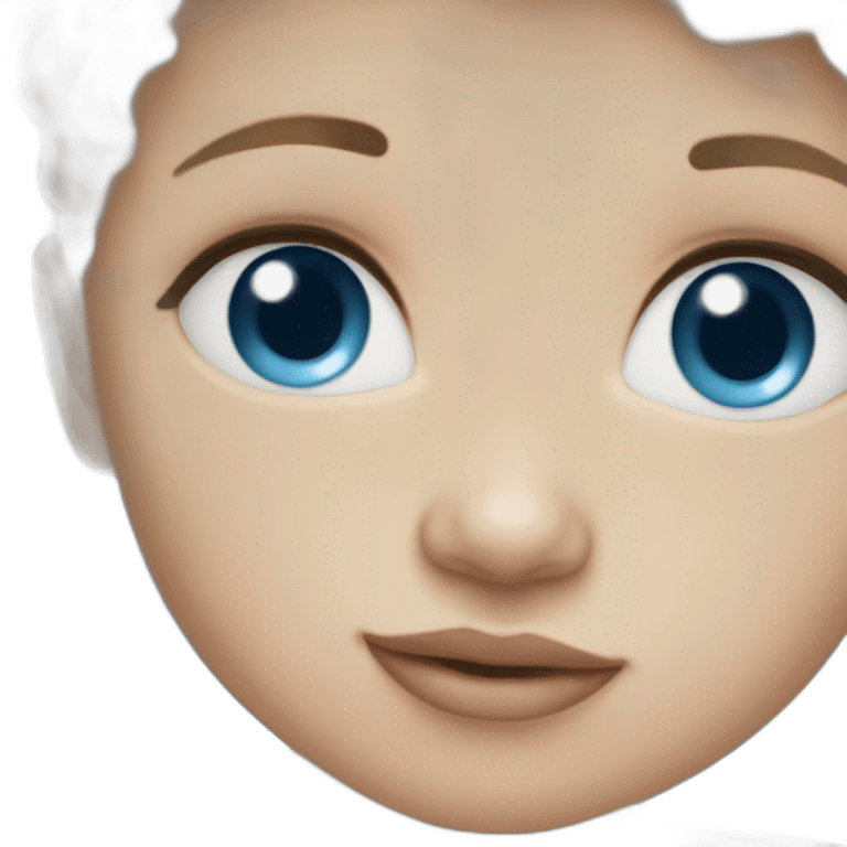 newborn blue-eyed light-skinned emoji