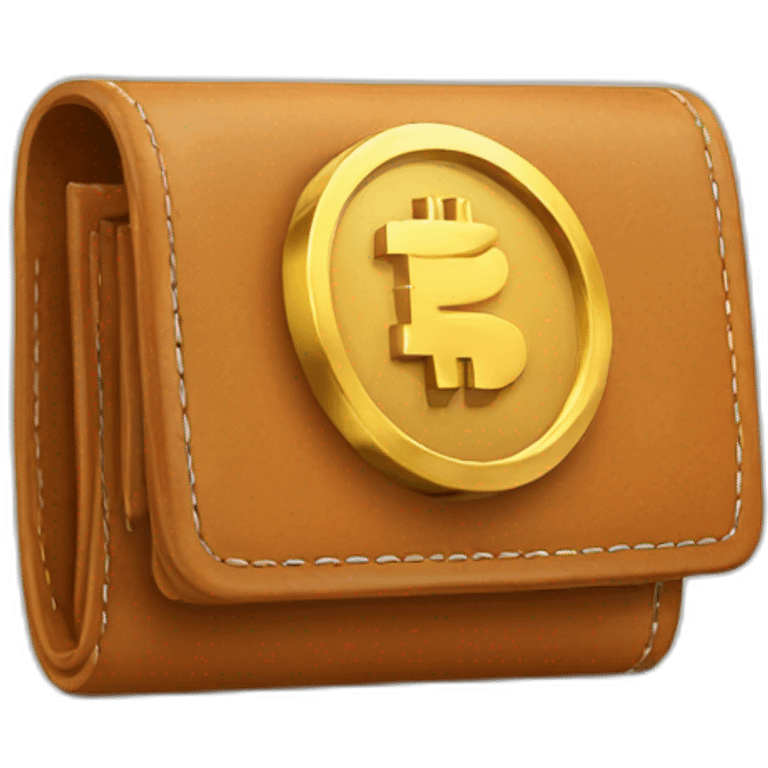 wallet with crypto emoji