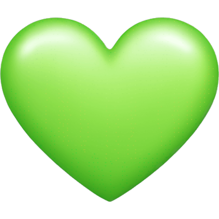 Light green heart emoji