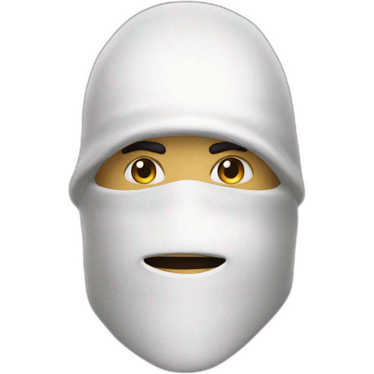 white bandit emoji