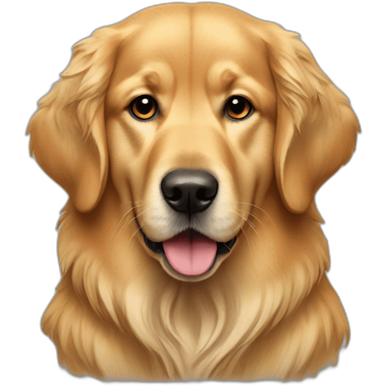 Bedouin golden retriever wearing a Shesh emoji