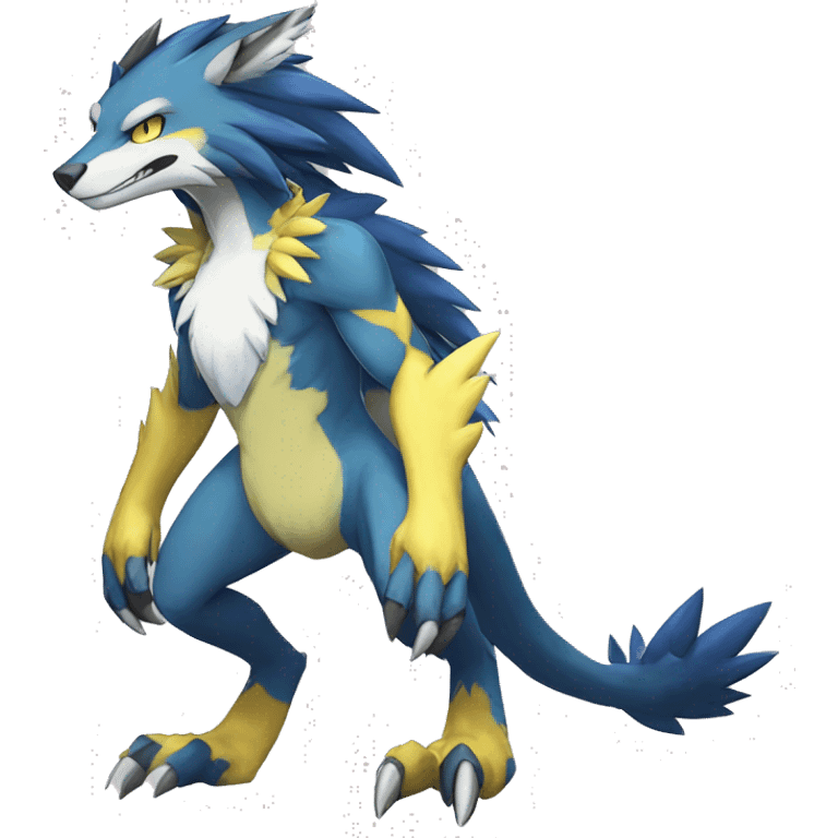 Lombax-Sergal-Zeraora-Nargacuga-Fakemon full body emoji