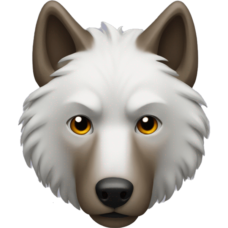 a wolf body with a bear head emoji