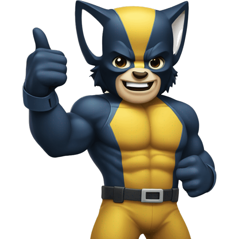  wolverine giving thumbs up emoji