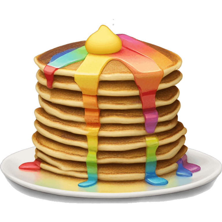 Rainbow pancake stack emoji