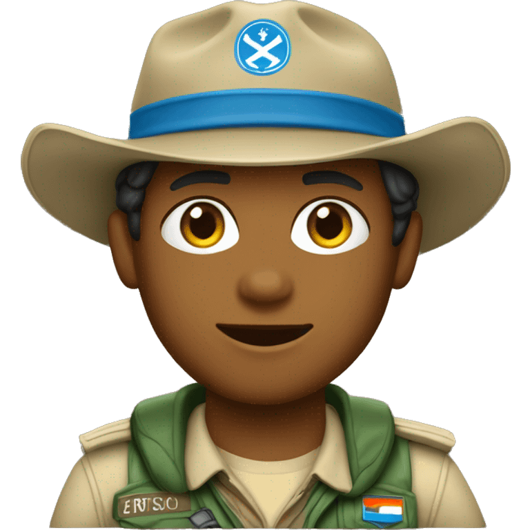 Un jeune scout dévoué emoji