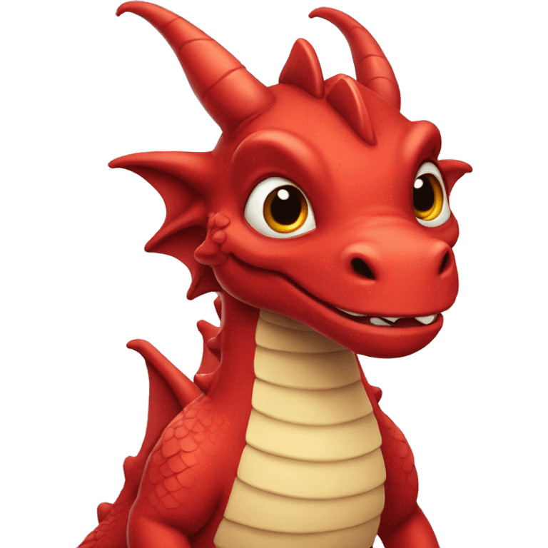 Red cute dragon emoji