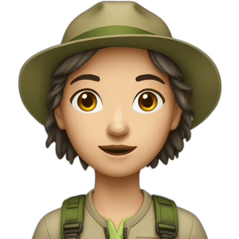 girl naturalist emoji