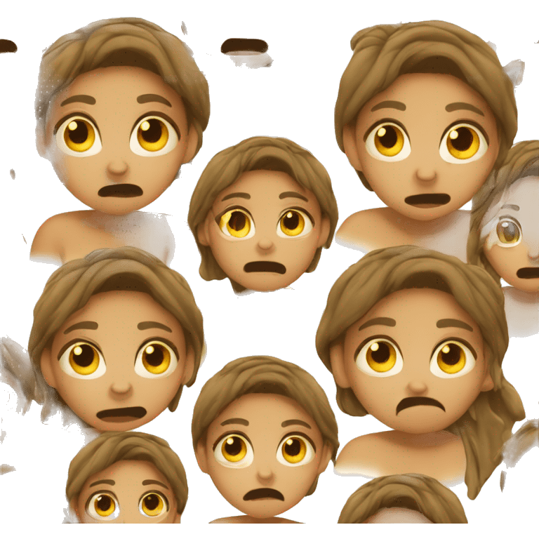 scared tan girl emoji