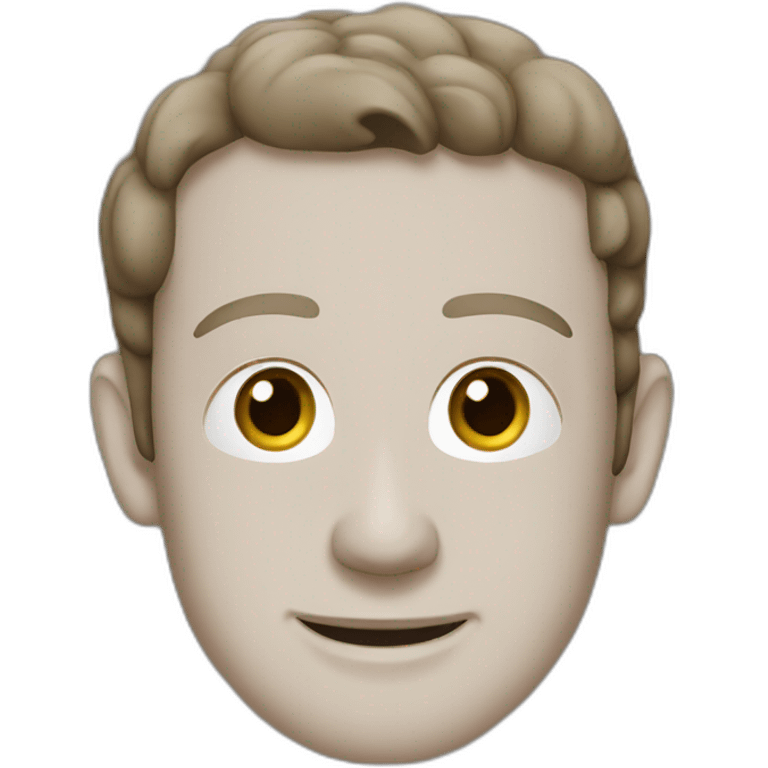 Mark Zuckerberg in gray T-shirt emoji