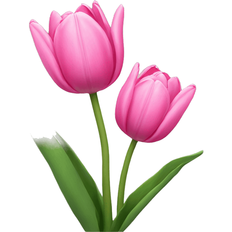 pink tulips emoji