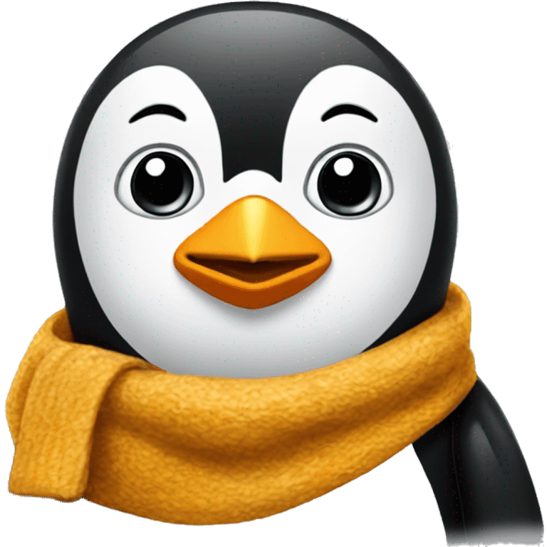 Pinguin mit Schal emoji