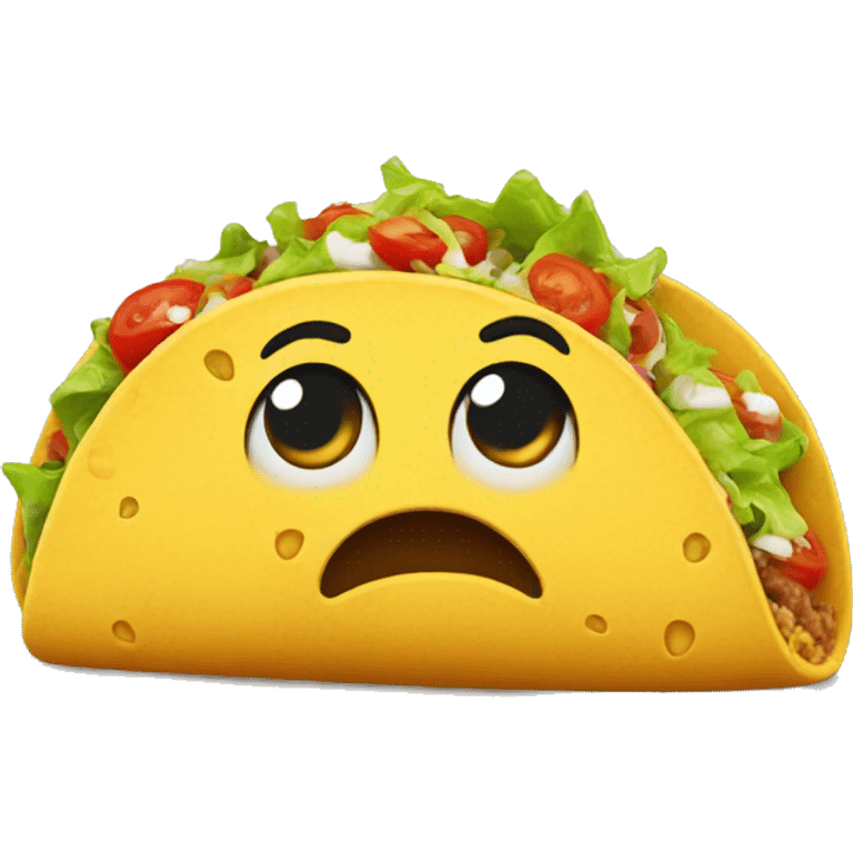 crying taco emoji