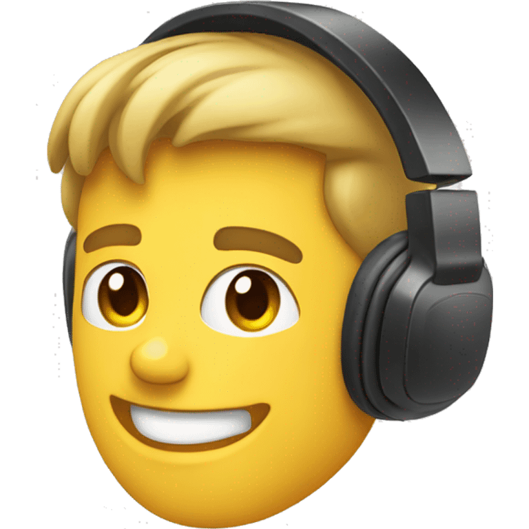 Gesicht mit ein Headset  emoji