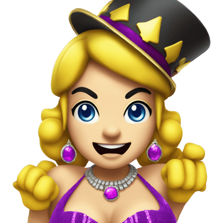 Wario as a showgirl  emoji