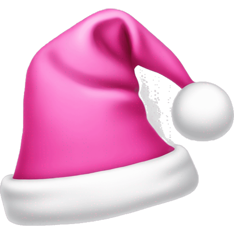 pink santa hat  emoji