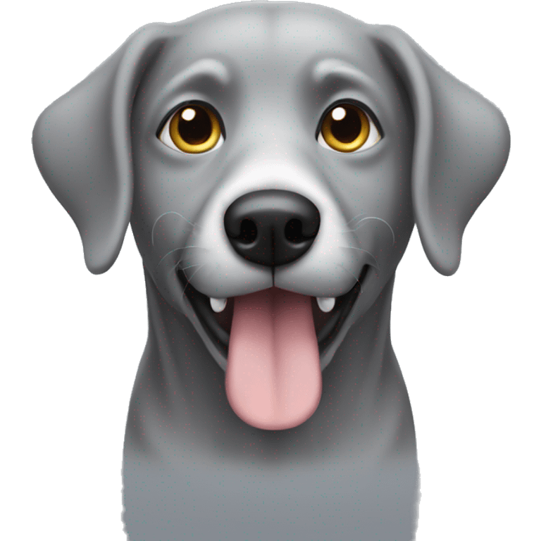 Grey dog  emoji