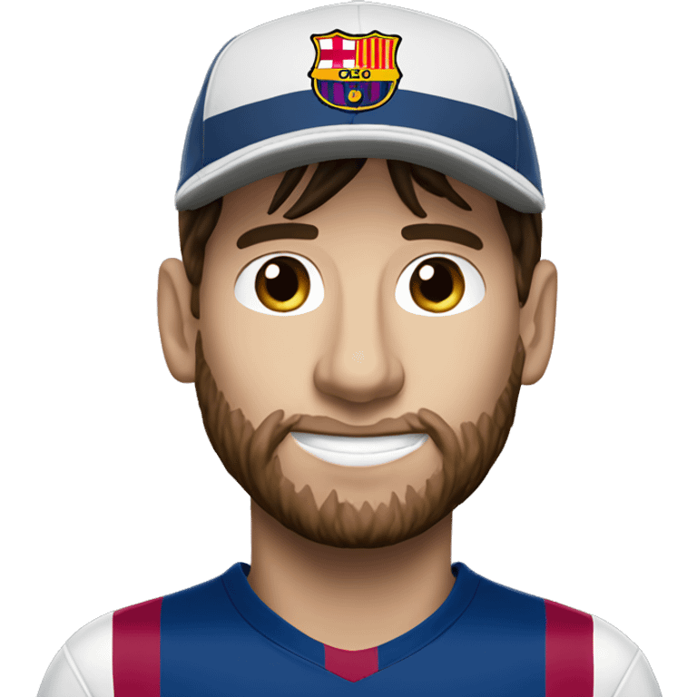 Messi avec un chapeau noir emoji