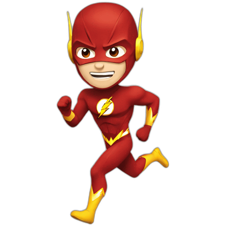 The flash running emoji