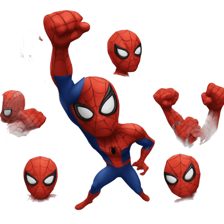 spiderman bows and salutes emoji