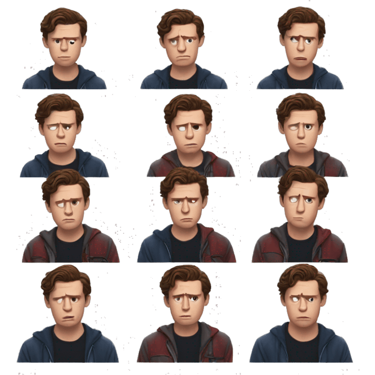 Tom holland sad emoji