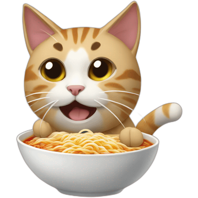 Cat-eat-ramen emoji