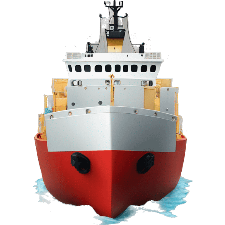 red cargo ship emoji