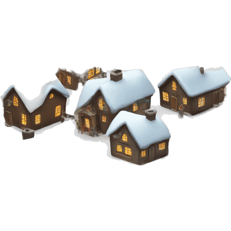 Christmas village emoji