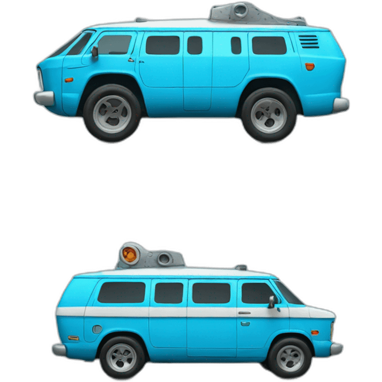 blue mystery machine emoji