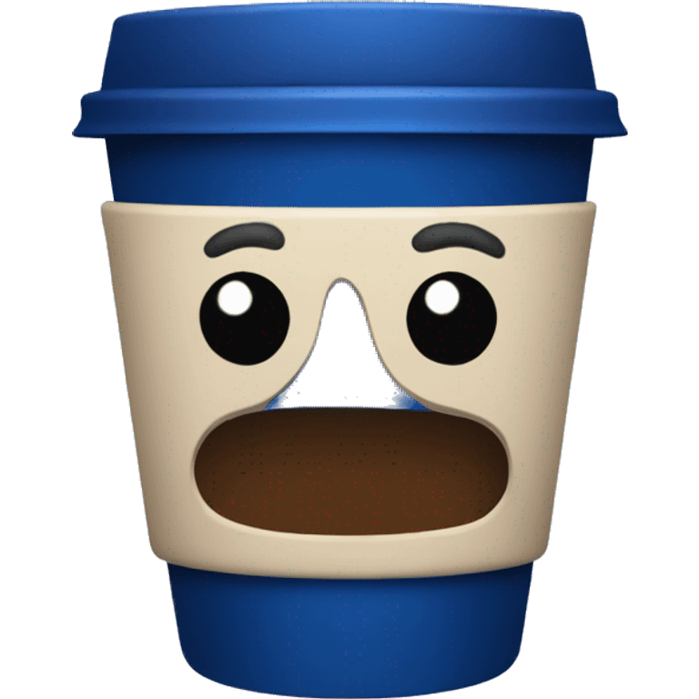 dark blue coffee cup emoji