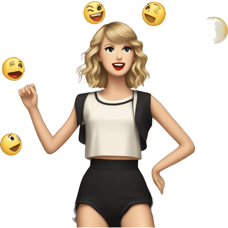 Taylor swift on stage emoji