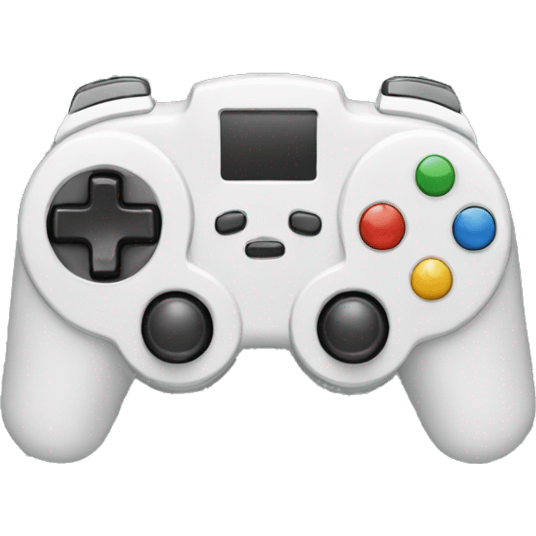 gamepad with and hard smile emoji