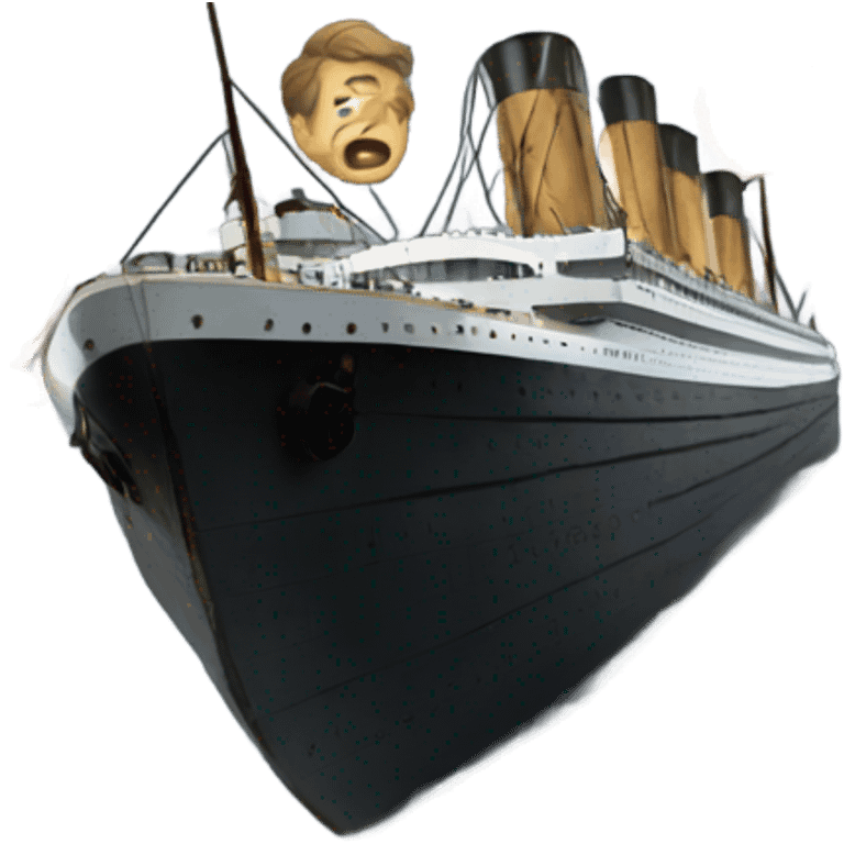 The titanic sinking emoji