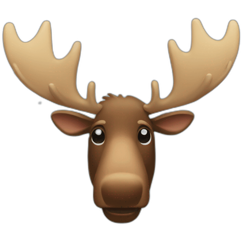 Moose at christmas emoji