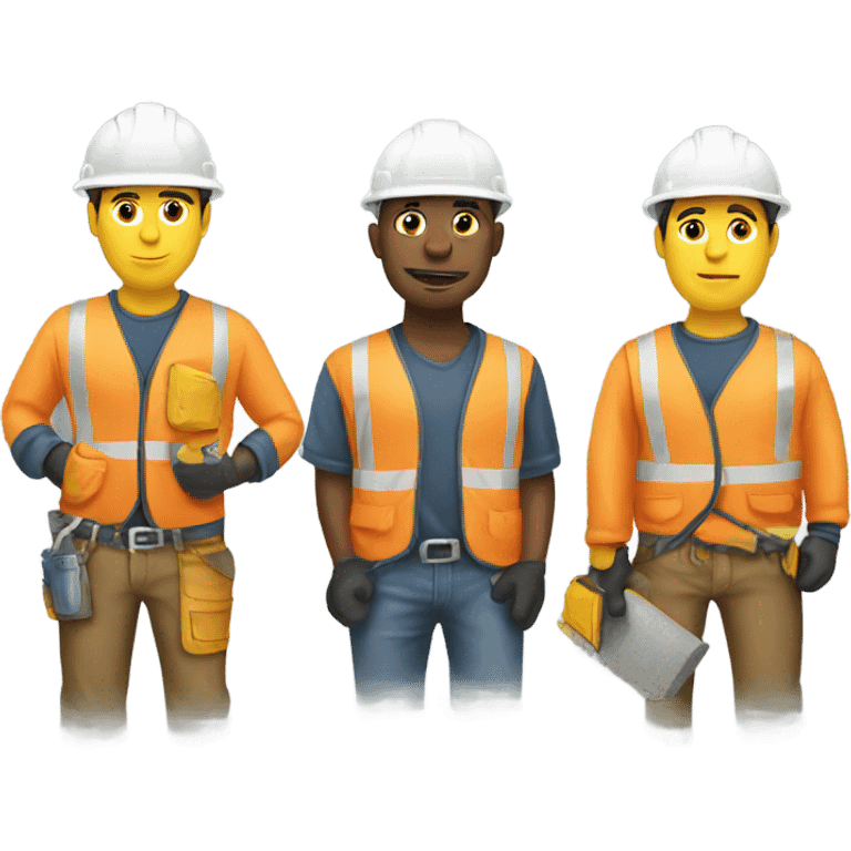 Construction workers not working  emoji