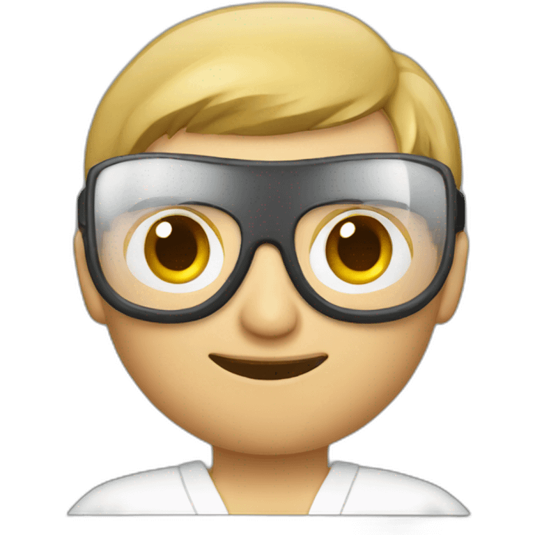 Karate Fighter with lunette emoji