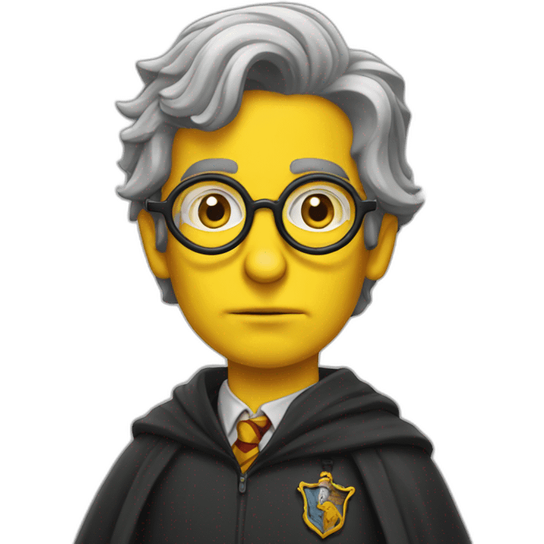 Harry potter en personnage des simpsons emoji