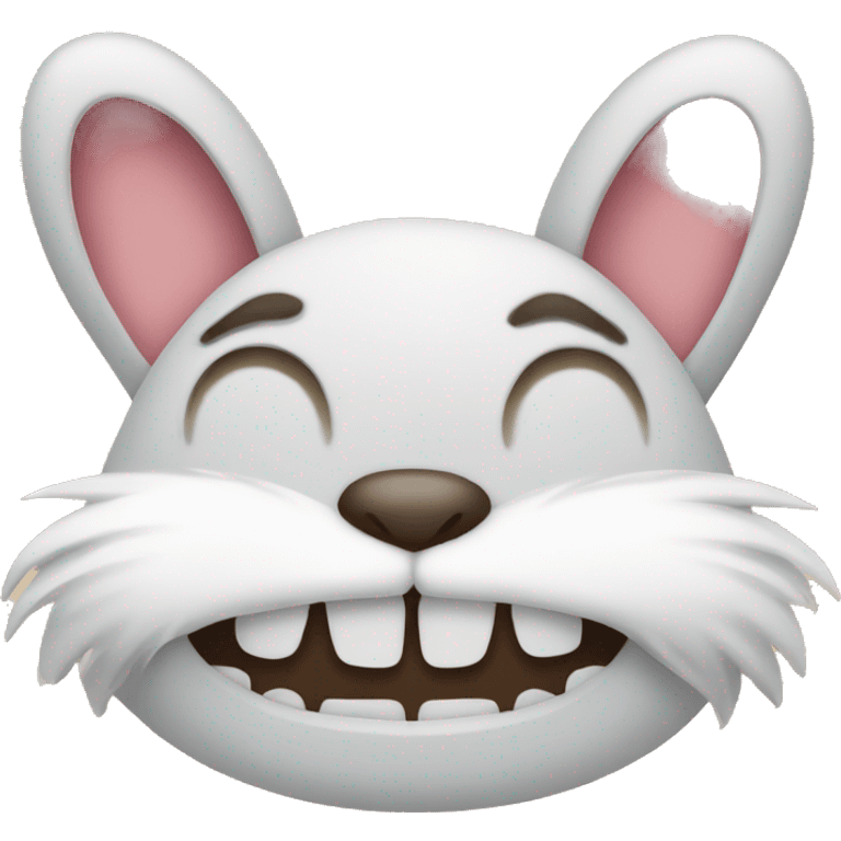 Bunny teeth smile face emoji  emoji